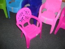 dětská barevná židle plast